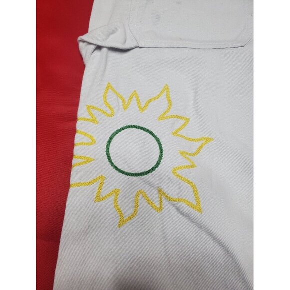 Pacsun Carpenter Pants Size 27 Womens Bootcut Festival Hippie Butterfly Mushroom - Picture 9 of 16